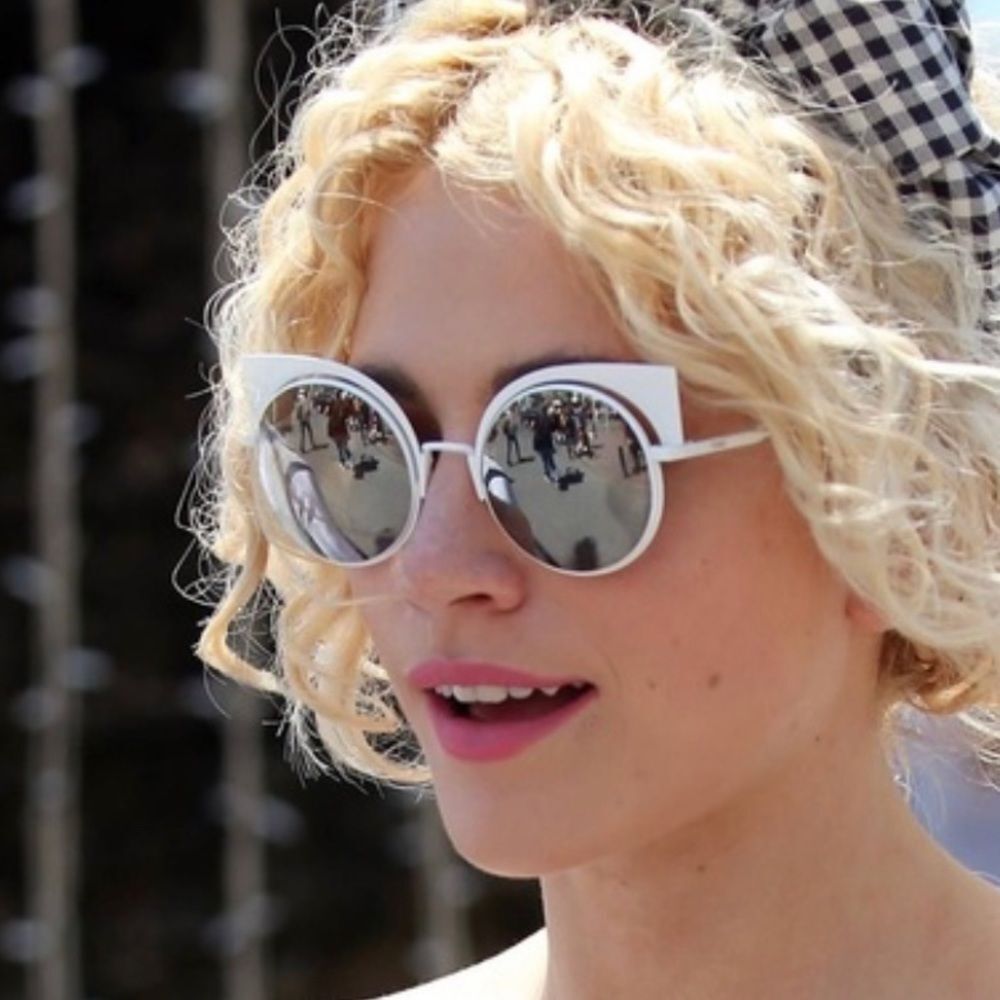 FENDI Woman‎ White Cat Eye Sunglasses